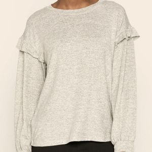 Gap softspun ruffle long sleeve